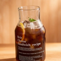 Premium Lead-Free Clear Glass Milk Juice Bottle Shaped Iced Coffee Tumbler
