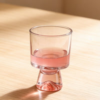 Premium Pink Lead-Free Crystal Short Stemmed Wine Whiskey Cocktail Goblet Glass
