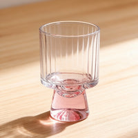 Premium Pink Lead-Free Crystal Short Stemmed Wine Whiskey Cocktail Goblet Glass