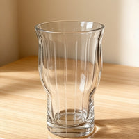 Premium Lead-Free Crystal Curved Waist Iced Coffee Cold Brew Soda Tumbler Glass